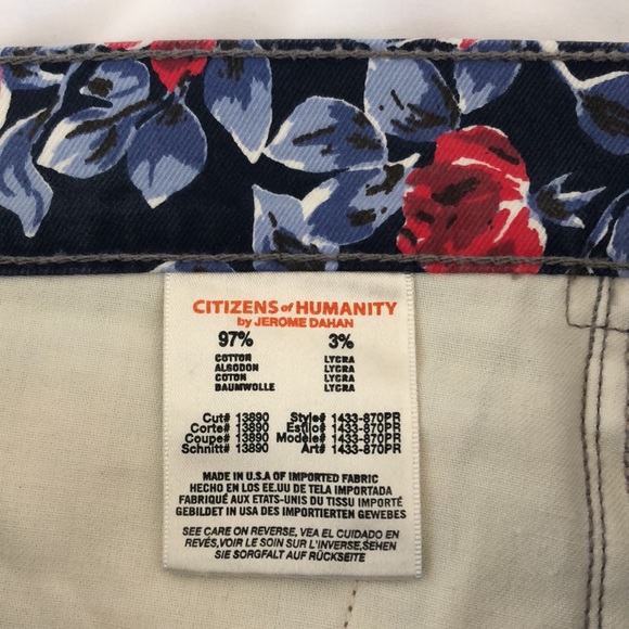 NEW WITHOUT TAGS CITIZENS OF HUMANITY MANDY HIGH WAIST RETRO SLIM ROLL UP JEANS - Picture 6 of 11